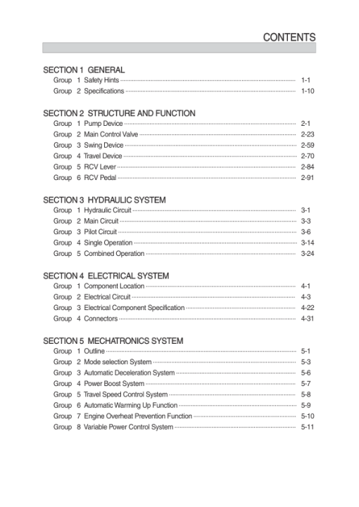 Hyundai HX220L Crawler Excavator Service Repair Manual (Built in India)