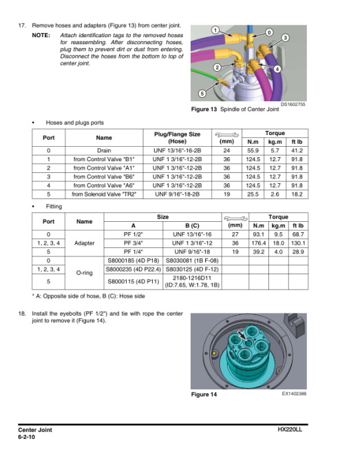 Hyundai HX220LL, HX220RB Crawler Excavator Service Repair Manual - Image 5