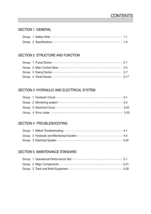 Hyundai HX60S Crawler Excavator Service Repair Manual (Built in China)