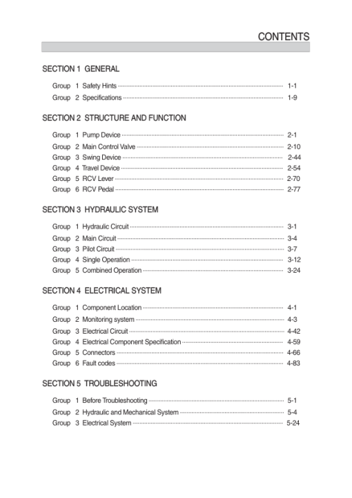 Hyundai HX85A Crawler Excavator Service Repair Manual