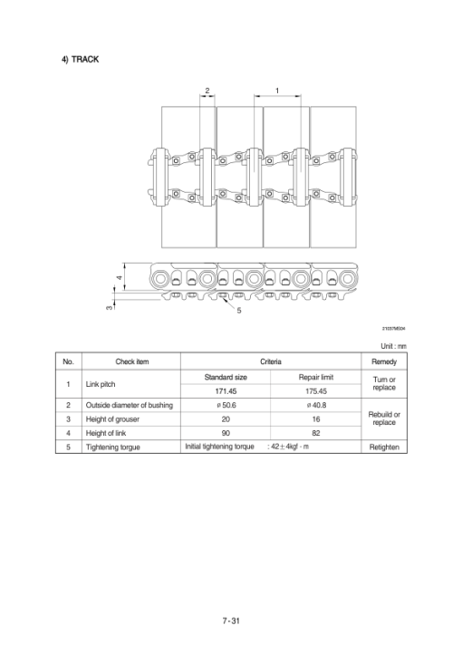 Hyundai R110-7 Crawler Excavator Service Repair Manual - Image 4