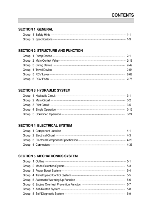 Hyundai R110 (Smart) Crawler Excavator Service Repair Manual (Built in India)