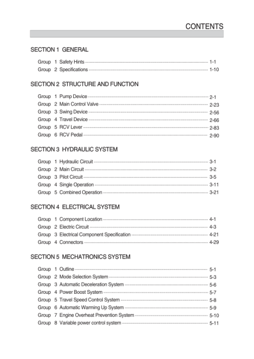 Hyundai R1250-9 Crawler Excavator Service Repair Manual