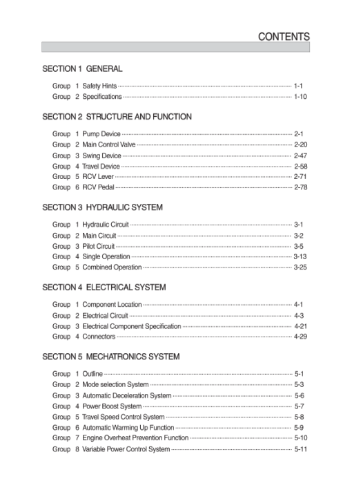 Hyundai R125LCR-9A Crawler Excavator Service Repair Manual