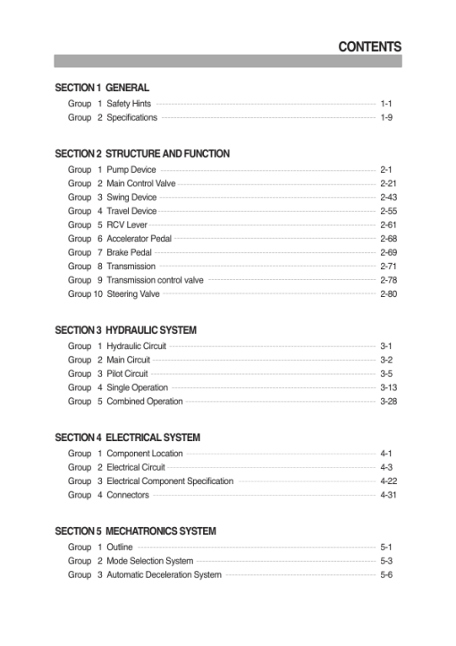 Hyundai R140W-7 Wheel Excavator Service Repair Manual