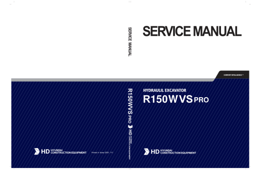 Hyundai R150WVS PRO Wheel Excavator Service Repair Manual