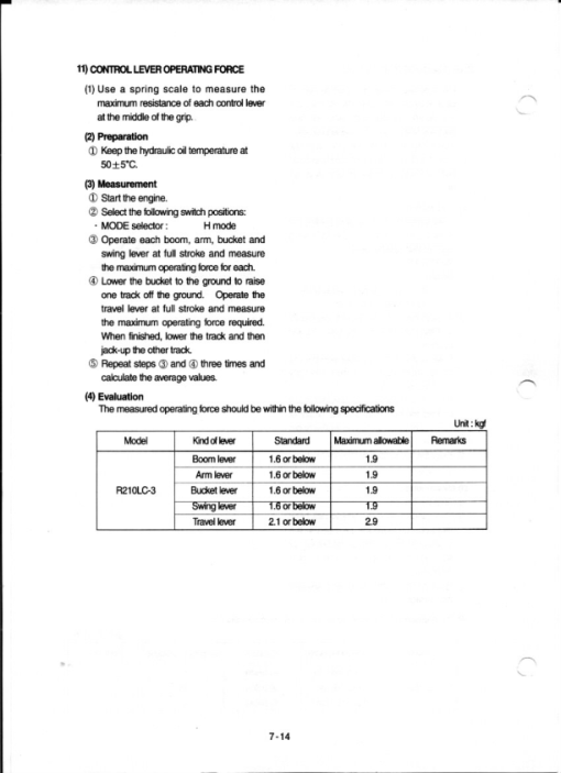 Hyundai R210LC-3 Crawler Excavator Service Repair Manual - Image 3