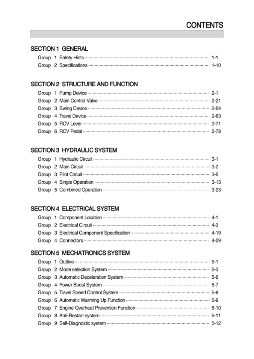 Hyundai R220LC-7 Crawler Excavator Service Repair Manual (Built in India)