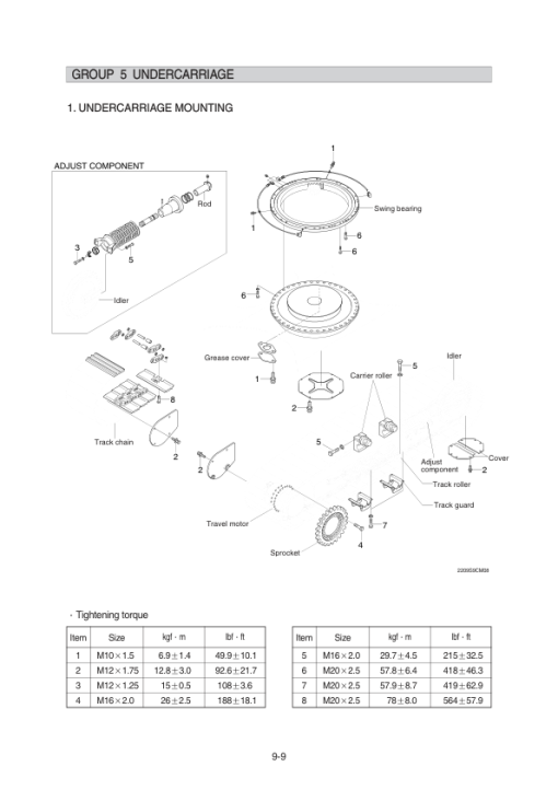 Hyundai R220LC-9S Crawler Excavator Service Repair Manual - Image 5