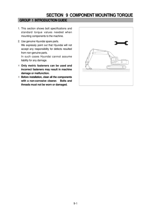 Hyundai R290LC-7 Crawler Excavator Service Repair Manual - Image 3