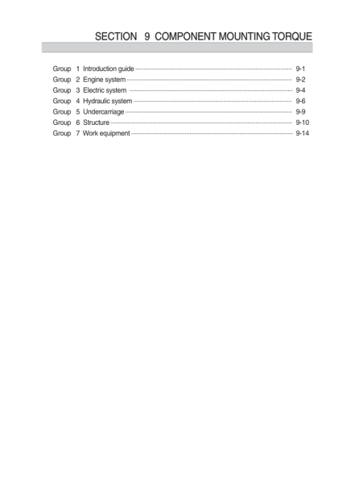 Hyundai R290LC-9MH Crawler Excavator Service Repair Manual - Image 3