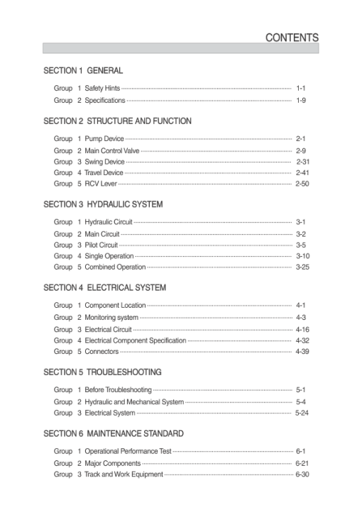 Hyundai R55-9 Crawler Excavator Service Repair Manual