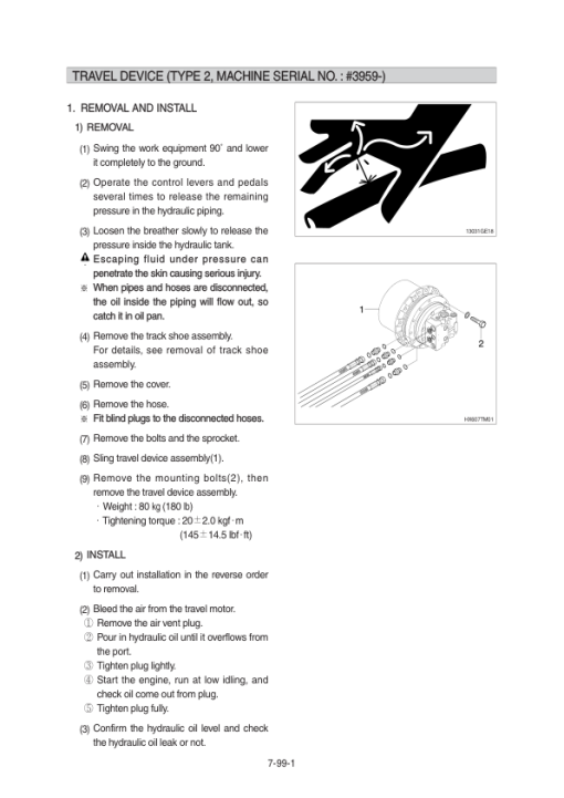 Hyundai R55-9 Crawler Excavator Service Repair Manual - Image 3