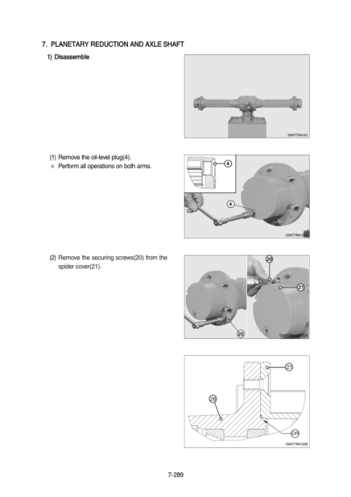 Hyundai R55W-7A Wheel Excavator Service Repair Manual - Image 4