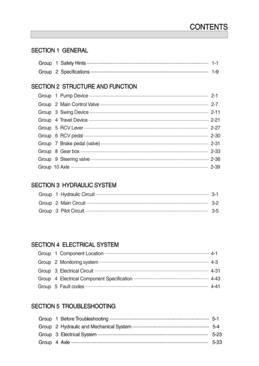 Hyundai R60WVS PRO Wheel Excavator Service Repair Manual