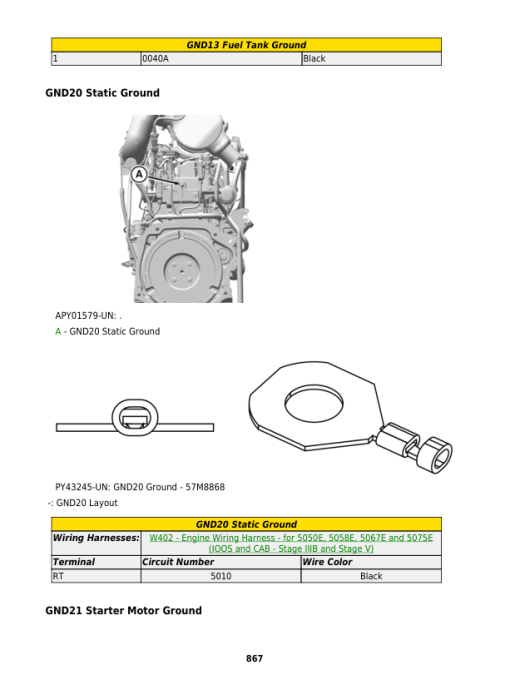 John Deere 5050E (Stage IIIA), 5050E, 5058E, 5067E, 5075E (Stage IIIB, Stage V) Tractors Repair Manual (045554-) - Image 4