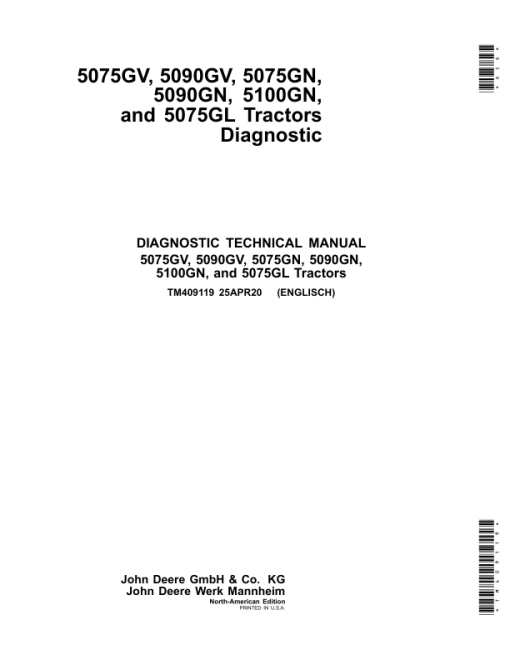 John Deere 5075GV, 5075GN, 5075GL, 5090GN, 5090GV, 5100GN Tractors Repair Manual (F5D & F5G-FT4, MY16-MY19) - Image 2