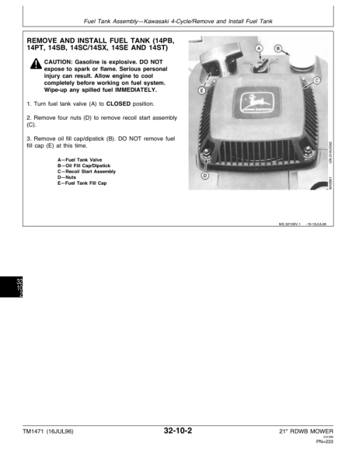 John Deere 12PB, 12PC, 12SB, 14PB, 14PT, 14PZ, 14SB, 14SC, 14SX, 14SE, 14ST, 14SZ Repair Manual - Image 4