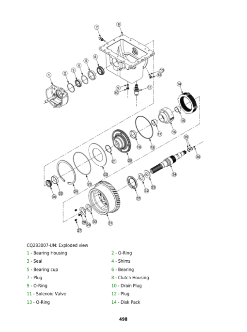 John Deere 1654, 1854, 2054, 2104 Tractors Service Repair Manual (Asia) - Image 3