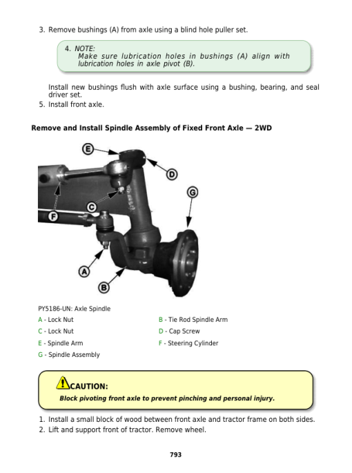 John Deere 5036D, 5038D, 5039D, 5042D, 5045D, 5047D, 5050D Tractors Repair Manual - Image 5