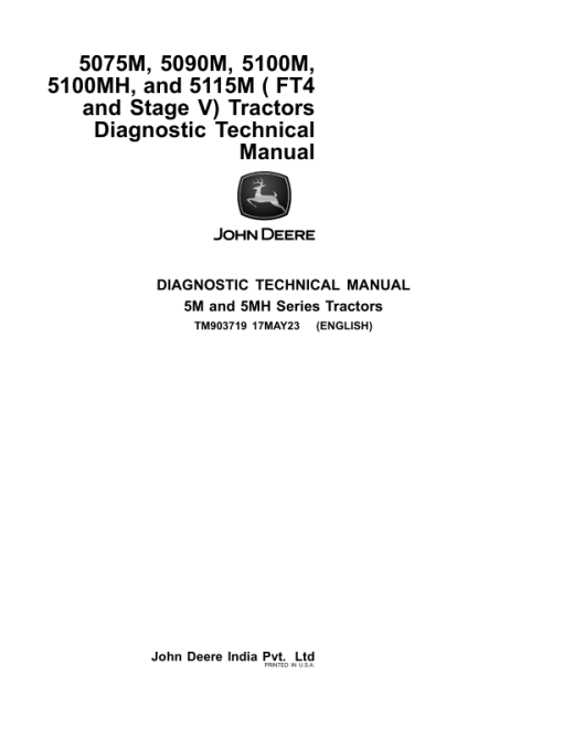 John Deere 5075M, 5090M, 5100M, 5100MH, 5115M (FT4 and Stage V) Tractors Repair Manual (EU) - Image 2