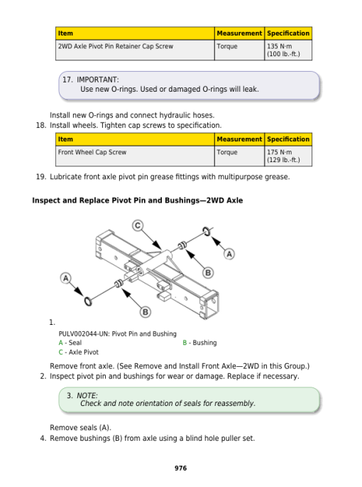 John Deere 5085M, 5100M, 5100MH, 5100ML, 5115M, 5115ML (FT4) Tractors Repair Manual - Image 7