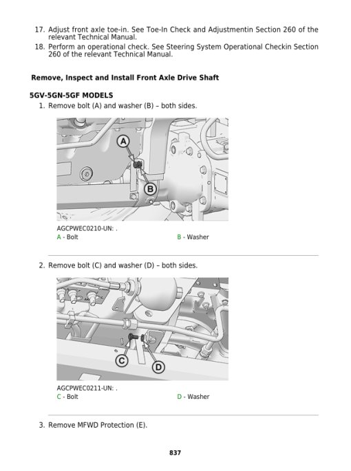 John Deere 5090G, 5090GH, 5100GF, 5100GN Tractors Repair Technical Manual (Tier 3/Stage III A) - Image 5