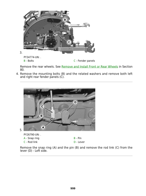 John Deere 5105GN, 5105GF, 5100GL Tractors Repair Manual (EU, MY17 -) - Image 3