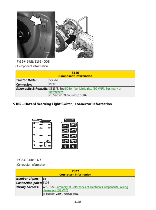 John Deere 5105GN, 5105GF, 5100GL Tractors Repair Manual (MY17-19, F5D-IT4 Engine) - Image 4