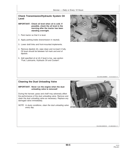 John Deere 5215F, 5215V, 5315F, 5315V, 5515F, 5515V, 5615F, 5615V Tractors Repair Manual - Image 3