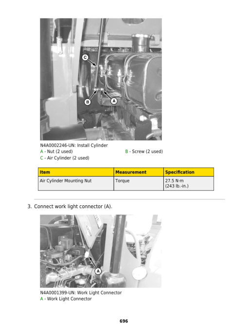 John Deere 550-1, 554-1, 600-1, 604-1, 650-1, 654-1, 700-1, 704-1 Tractors Repair Manual (Asia) - Image 4