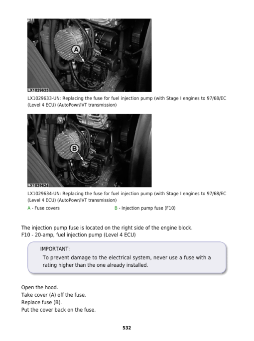 John Deere 6020, 6120, 6220, 6320, 6420, 6420S, 6520, 6620 Tractors Repair Manual - Image 3