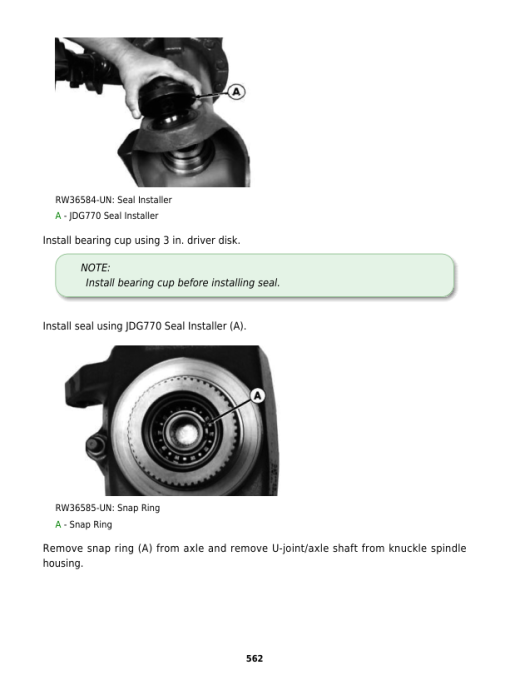 John Deere 7210, 7410, 7510 Tractors Service Repair Manual (TM1653 and TM1654) - Image 2