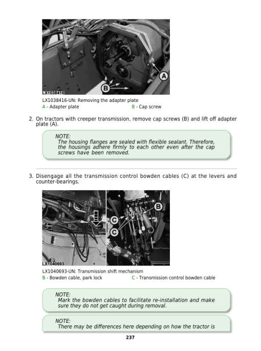 John Deere 7330 Tractor Service Repair Manual (TM401119 and TM401219) - Image 3