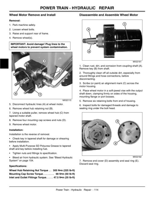 John Deere 7H17, 7H19 Commercial Walk Behind Mower Repair Manual (TM2133) - Image 4