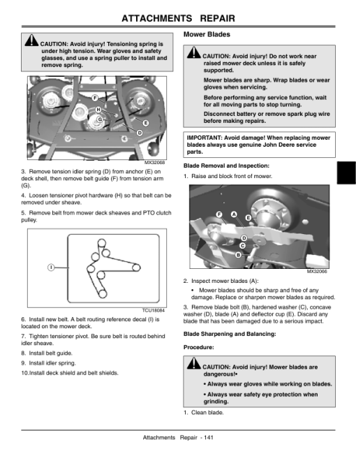 John Deere 7H17, 7H19 Commercial Walk Behind Mower Repair Manual (TM2133) - Image 5