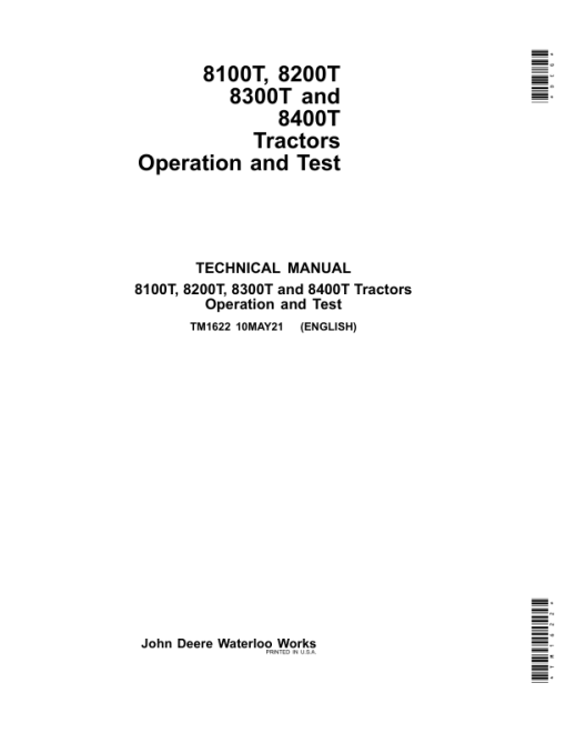 John Deere 8100T, 8200T, 8300T, 8400T Tractors Repair Manual (SN 010001-) - Image 2