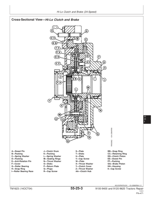 John Deere 9100, 9200, 9300, 9400 Tractors Repair Manual (TM1623 and TM1624) - Image 3