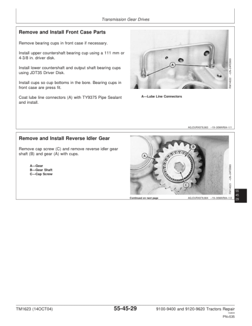 John Deere 9100, 9200, 9300, 9400 Tractors Repair Manual (TM1623 and TM1624) - Image 5