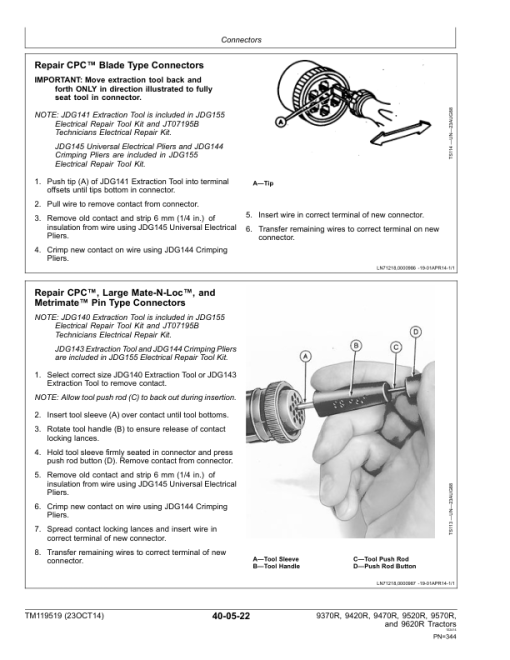 John Deere 9370R, 9420R, 9470R, 9520R, 9570R, 9620R Tractors Repair Manual (SN 015000 - 055999) - Image 4