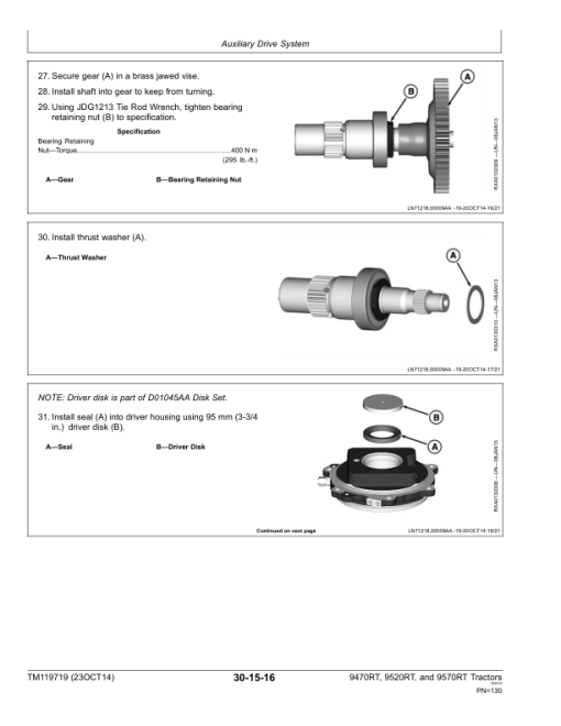 John Deere 9470RT, 9520RT, 9570RT Tractors Repair Manual (906000-916999) - Image 3