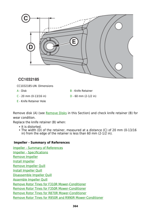 John Deere F310R, F350R, R870R, R950R, R990R Mower Conditioners Repair Manual (TM3101419) - Image 4