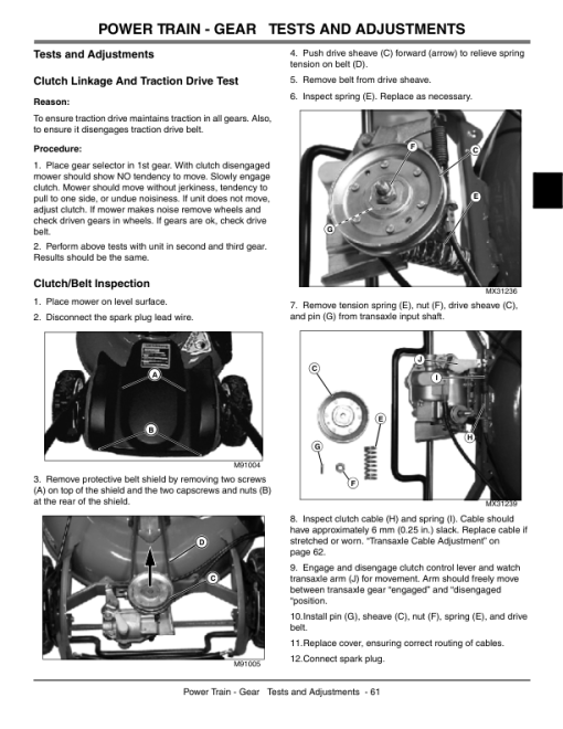 John Deere JS60H, JS63, JS63C Walk Behind Rotary Mowers Repair Manual (TM2209) - Image 5