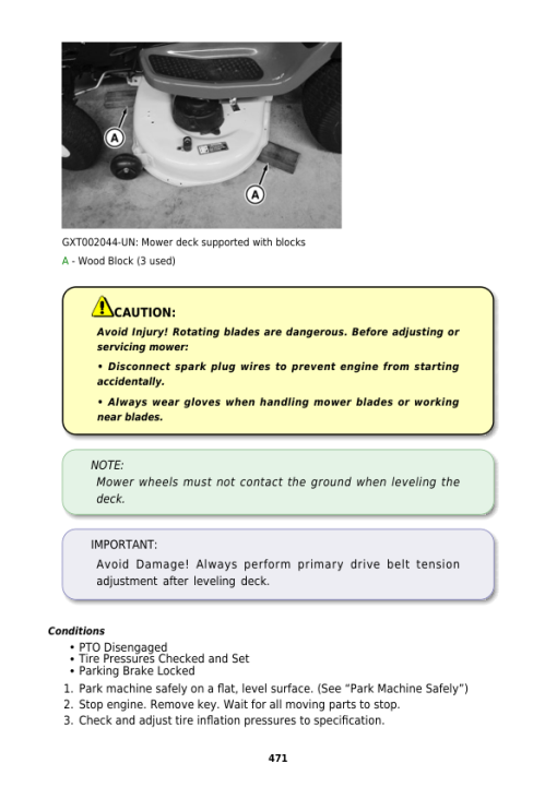 John Deere S240 Riding Lawn Tractor Repair Manual (SN 010001 - ) (TM134619) - Image 5