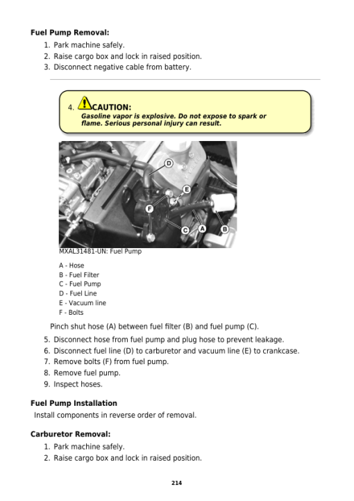 John Deere TX and TX Turf Gator Utility Vehicles Repair Manual (TM2241) (SN 010001-160000) - Image 3