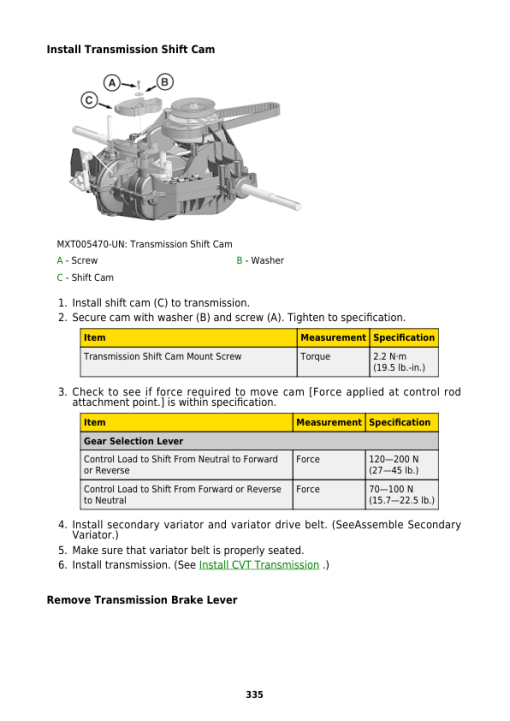 John Deere X106, X126, X166, 107S Lawn Tractors Repair Manual (S.N 010001 - ) (TM151219) - Image 3