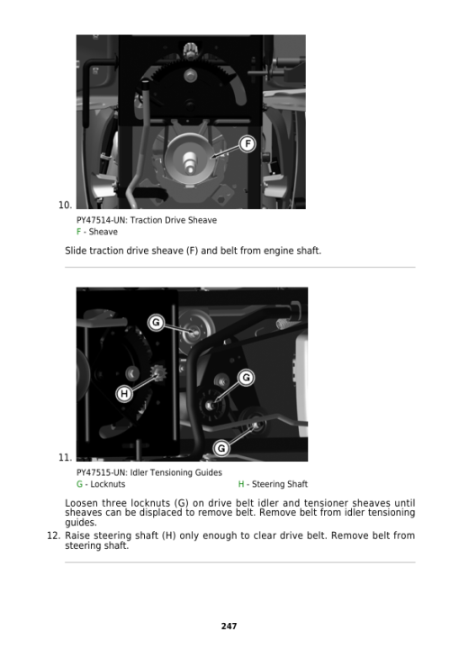 John Deere X116R, X146R, X166R, 92H, 107H Lawn Tractors Repair Manual (TM151319) - Image 3