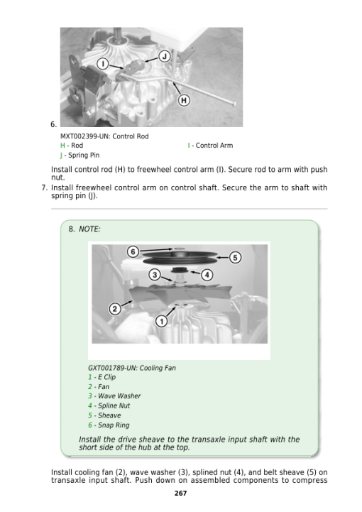 John Deere X116R, X146R, X166R, 92H, 107H Lawn Tractors Repair Manual (TM151319) - Image 4