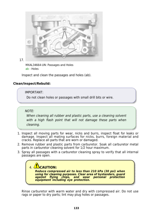 John Deere X500, X520, X530, X534, X540 Lawn Tractors Repair Manual (TM2309) - Image 2