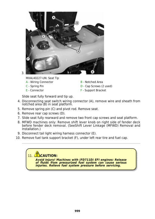 John Deere X700, X720, X724, X728, X729 Lawn Tractors Repair Manual (TM2349) - Image 5